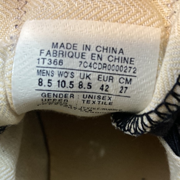 Converse Unisex Sneakers size M8.5/ W 10.5 - Picture 9 of 11